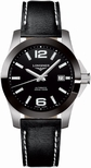 Longines Conquest Black Ceramic Watch L3.655.4.56.3