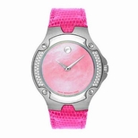 Movado Pink Mother-of-Pearl Dial Ladies Watch 0604734