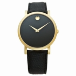 Movado Black Dial Mens Watch 0605114