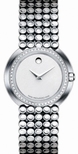 Movado White Mother-of-pearl Dial Ladies Watch 0605374