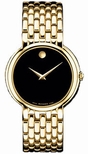 Movado Black Dial Mens Watch 0605647