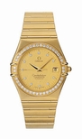 Omega Champagne Diamond Dial Watch 1107.15.00