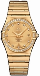 Omega Constellation Gents Yellow Gold set with Diamonds Watch 111.55.36.20.58.001