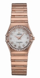 Omega Mother-of-Pearl - White, Omega pattern 12 diamonds Dial Watch 1158.75.00