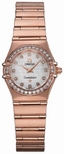 Omega White Mother of Pearl Diamond Dial Watch 1160.75.00