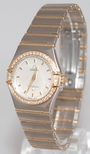 Omega 1277.70.00 Steel & Gold set with Diamonds Watch