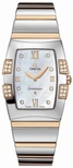 Omega 1286.75.00 Steel & Rose Gold set with Diamonds Watch