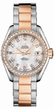 Omega White Mother of Pearl Diamond Dial Ladies Watch 231.25.30.20.55.001