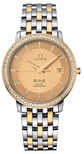 Omega 413.25.37.20.58.001 Steel & Gold set with Diamonds Watch