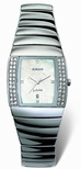 Rado 152.0577.3.090 Platinum Tone Ceramic set with Diamonds Watch