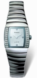 Rado Sintra Platinum Tone Ceramic set with Diamonds Watch 153.0578.3.090