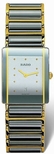 Rado Platinum Tone Ceramic with Gold Watch 160.0381.3.014