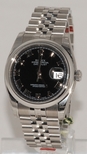 Rolex Black Roman Numeral Dial Watch 116200