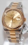 Rolex Champagne Baton Dial Watch 116203CSO