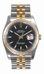 Rolex 116233BKSJ Mens 31 Jewel Chronometer Automatic Watch