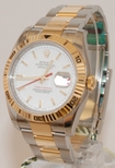 Rolex White Baton Dial Mens Watch 116263WSO