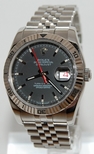 Rolex Datejust Turn-O-Graph Steel & White Gold Watch 116264