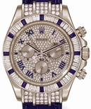 Rolex Daytona Cosmograph White Gold set with Diamonds & Sapphires Watch 116599 12SA