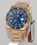 Rolex Blue Ceramic Dial Mens Watch 116618 LB