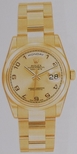 Rolex Champagne Arabic Dial Watch 118208