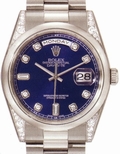 Rolex 118296 Platinum set with Diamonds Watch