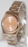 Rolex Salmon Quarter Arabic Dial Ladies Watch 176200