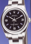 Rolex Black Quarter Arabic Dial Watch 177200