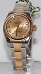 Rolex Champagne Roman Numeral Dial Watch 179163