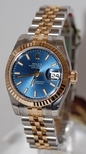 Rolex Blue Baton Dial Watch 179173