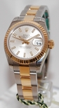 Rolex Silver Baton Dial Ladies Watch 179173