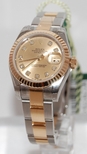 Rolex Champagne Diamond Dial Watch 179173