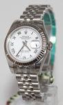 Rolex White Roman Numeral Dial Watch 179174