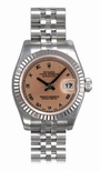 Rolex Pink Roman Numeral Dial Ladies Watch 179174