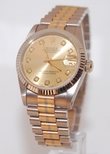 Rolex Datejust (Mid-size) Yellow, White, Pink Gold (Tridor) Watch 68279B