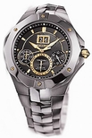 Seiko Black And Gold Dial Watch SNP017