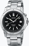 Seiko Black Dial Watch snq007