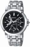 Seiko Black Textured Dial Watch SNT001