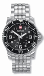 Swiss Army Black With Luminous Hands & Markers Dial Mens Watch V25136