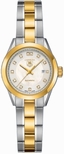 TAG Heuer White Mother of Pearl Diamond Dial Ladies Watch WV2450.BD0797